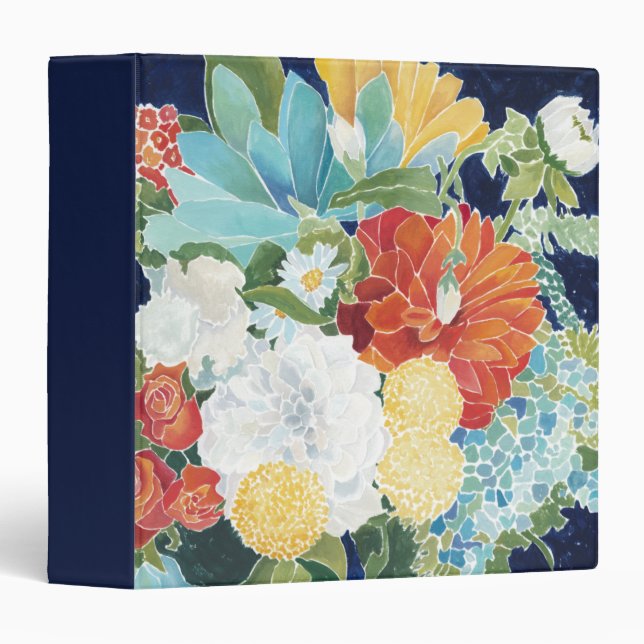 Midnight Florals III Binder (Front/Spine)