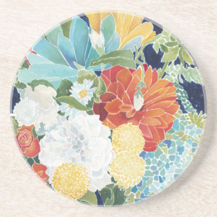 Midnight Florals III Coaster