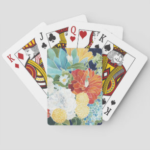 Midnight Florals III Playing Cards