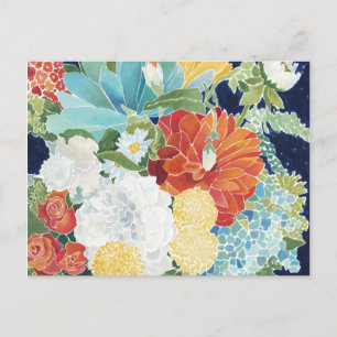 Midnight Florals III Postcard
