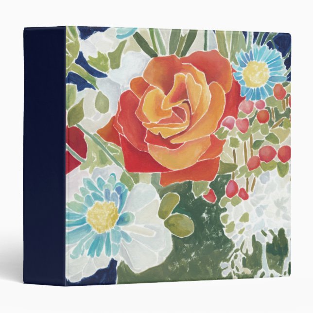 Midnight Florals IV Binder (Front/Spine)
