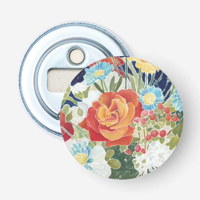 Midnight Florals IV Bottle Opener (Front)