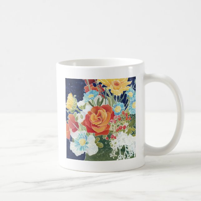 Midnight Florals IV Coffee Mug (Right)