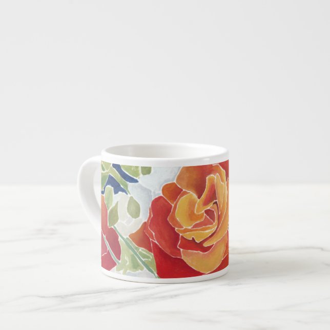 Midnight Florals IV Espresso Cup (Front Left)