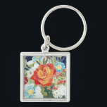 Midnight Florals IV Keychain<br><div class="desc">Floral</div>