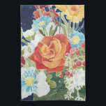 Midnight Florals IV Kitchen Towel<br><div class="desc">Floral</div>