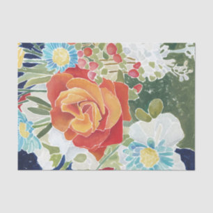 Midnight Florals IV Tissue Paper