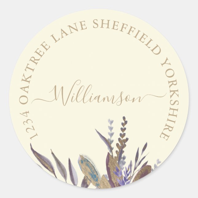 Midnight foliage label (Front)