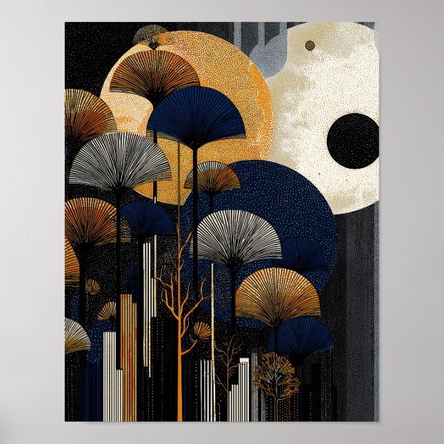 Midnight Forest  #2 - 4x5 Digital Download Poster (Front)