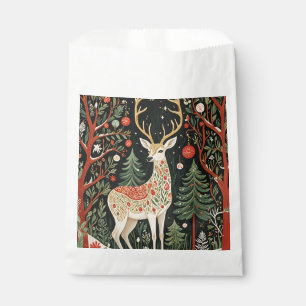 Midnight Forest Christmas Deer Favour Bag