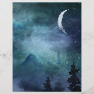 Midnight Forest Mystic Scrapbook Paper
