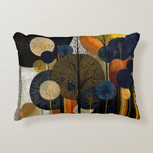 Midnight Forest on the Planet Mercury #1 Accent Pillow