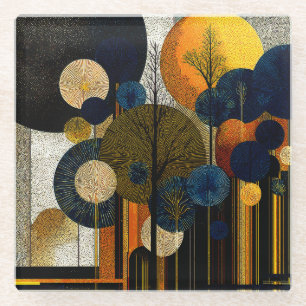 Midnight Forest on the Planet Mercury #1      Glass Coaster