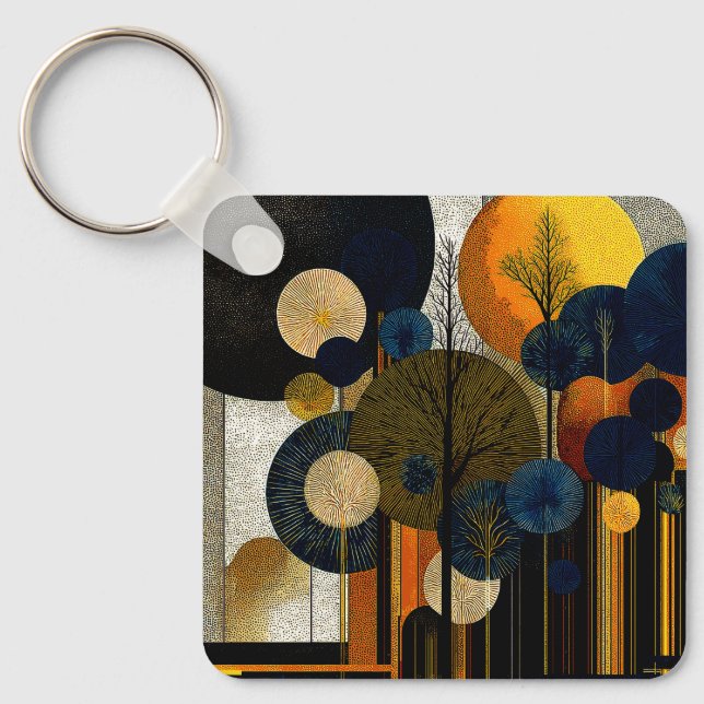Midnight Forest on the Planet Mercury #1      Keychain (Front)