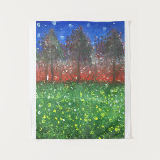 Midnight Forest Tapestry
