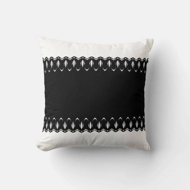 Midnight Frame Throw Pillow (Front)