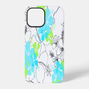 Midnight Garden Hawaiian Hibiscus Floral Turq iPhone 12 Pro Case