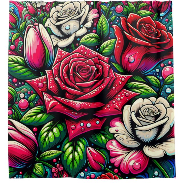 “Midnight Garden: Raindrops on Roses" (Front)