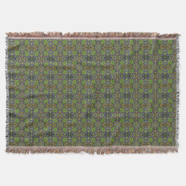 Midnight Garden Throw Blanket (Front)