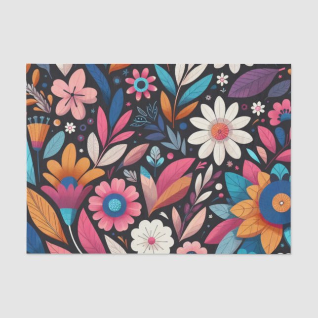 Midnight Garden Tissue Paper (Front)