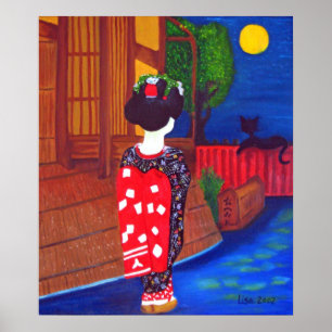 Midnight Geisha Print