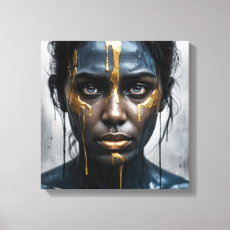 Midnight Gold Canvas Print