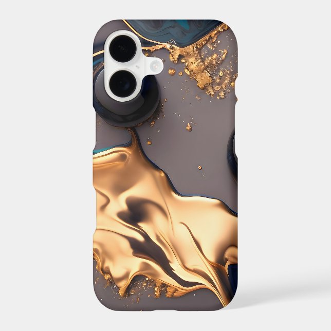 Midnight Gold Liquid Marble (Back)