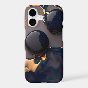 Midnight Gold Liquid Marble