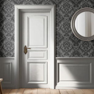 Midnight Gothic Damask Wallpaper