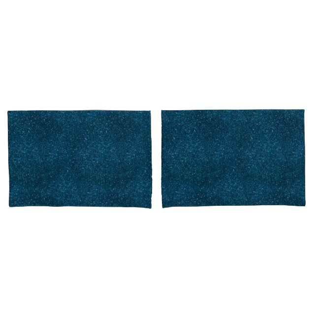 Midnight Green Glitter Pillowcase (Front-Set)