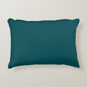 Midnight Green Solid Colour Accent Pillow