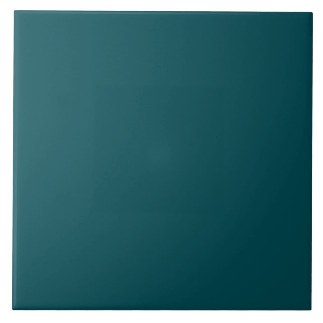 Midnight Green Solid Colour Tile (Front)