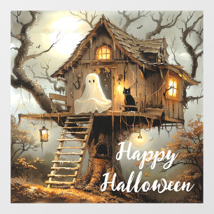 Midnight Guests at the Lantern Tree Window Cling