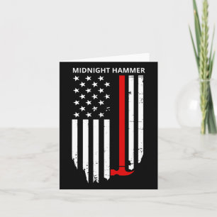 Midnight Hammer B-2 Stealth Jet Operation Usa Flag Card