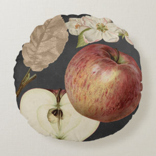 Midnight Harvest II Round Pillow