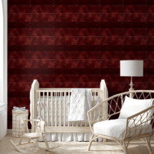 Midnight Henna Romance Dark Satiny Grunge Damask Wallpaper