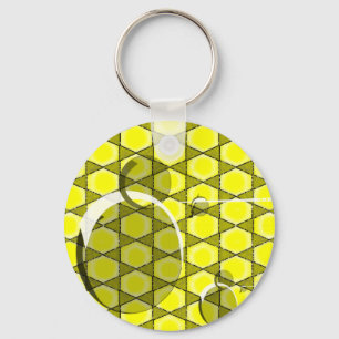 Midnight Honeybee  Keychain