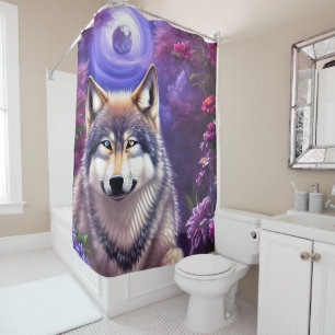 Midnight Howl Floral Wolf