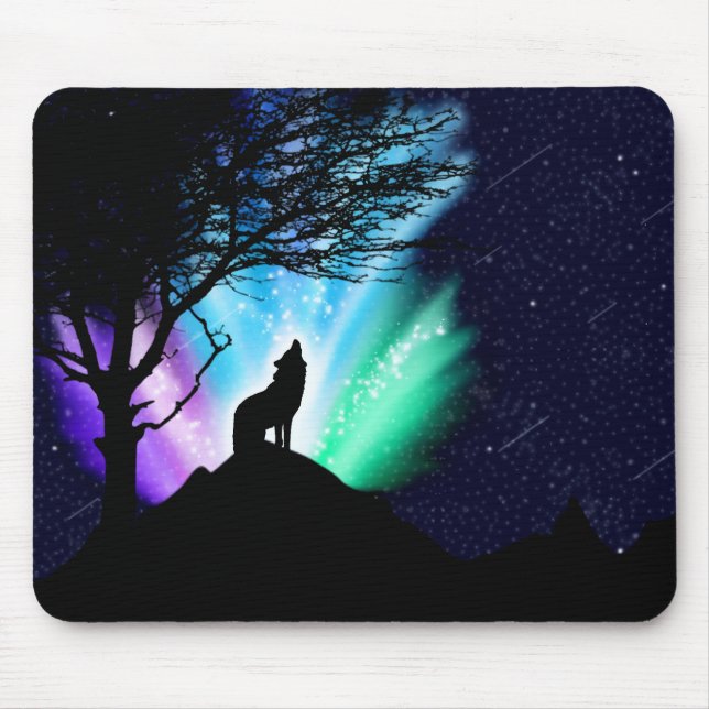 Midnight Howl Mouse Pad (Front)