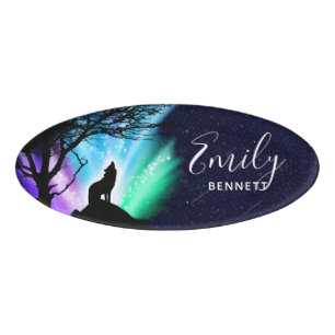 Midnight Howl Name Tag