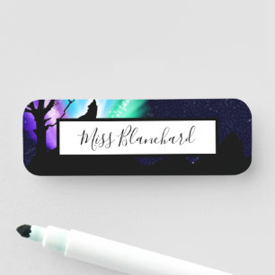 Midnight Howl Name Tag
