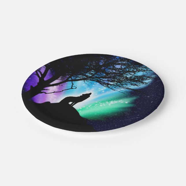 Midnight Howl Paper Plate (Angled)