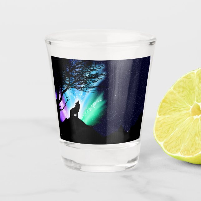 Midnight Howl Shot Glass (Front)