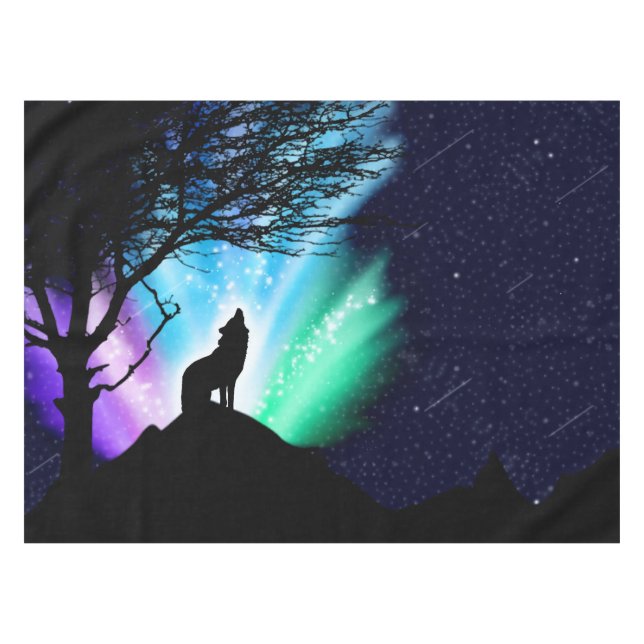 Midnight Howl Tablecloth (Front (Horizontal))