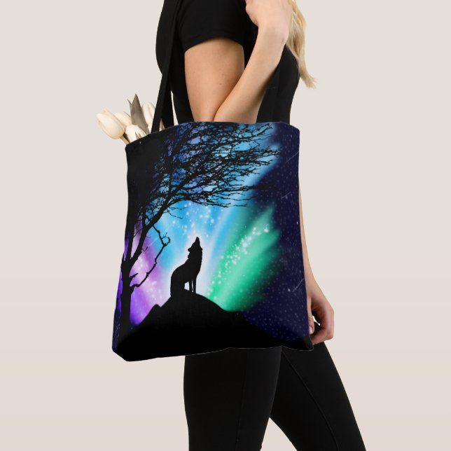 Midnight Howl Tote Bag (Close Up)
