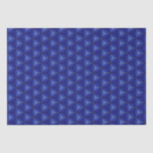 Midnight Indigo and Gold Geometric Design Tissue Paper