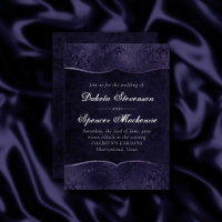 Midnight Indigo Romance | Satiny Grunge Wedding