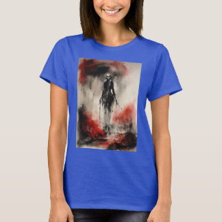 "Midnight Inferno: Devilish Aquarelle" T-Shirt