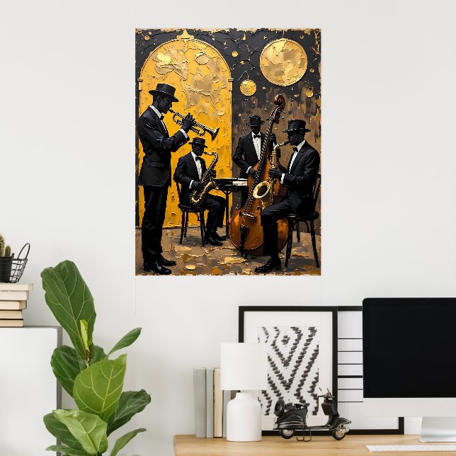 Midnight Jazz Ensemble Poster (Home Office)