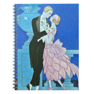 Midnight Kiss Art Deco Notebook